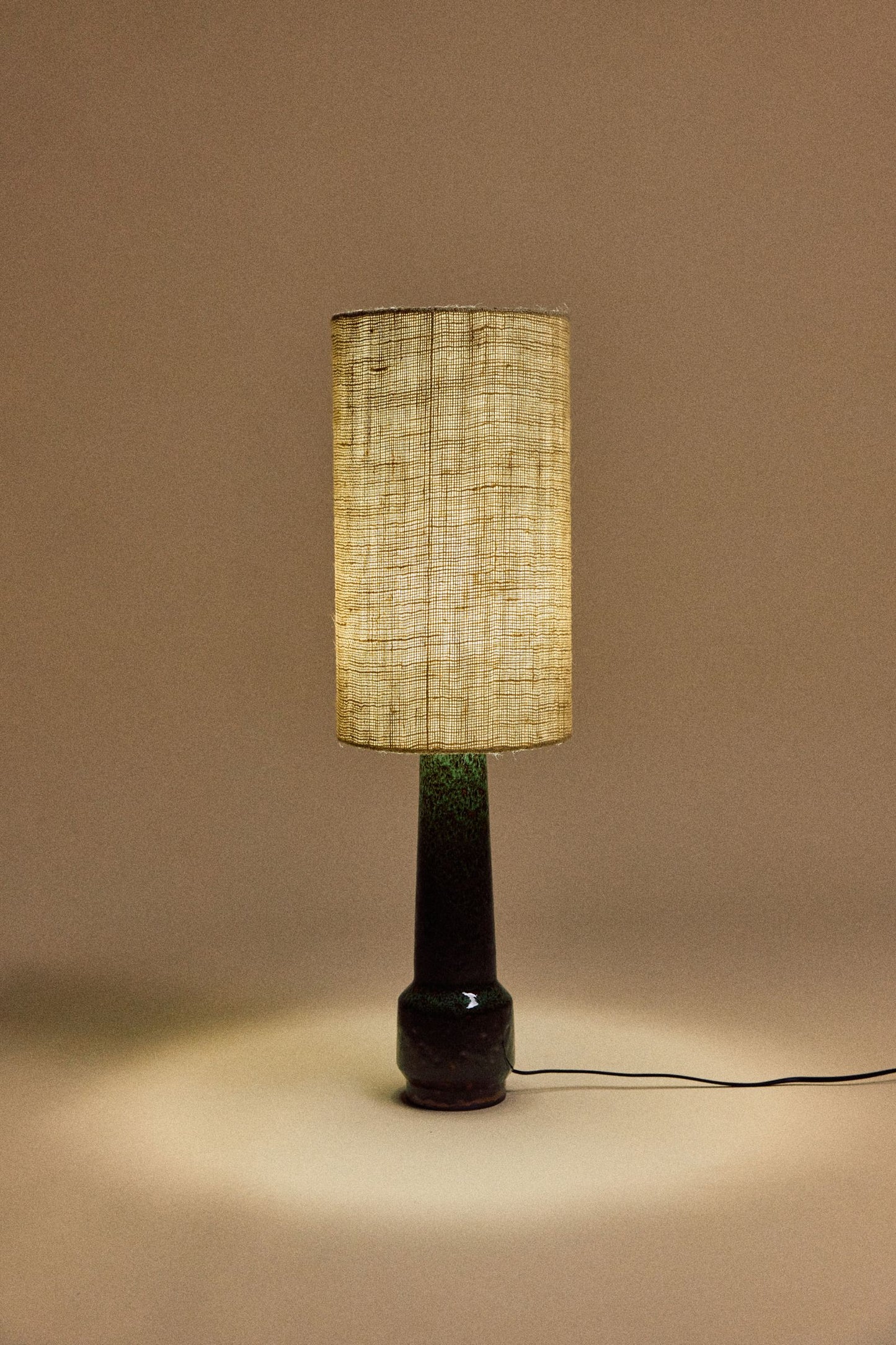 HKLIVING - Jute cylinder lamp shade - Jade Green