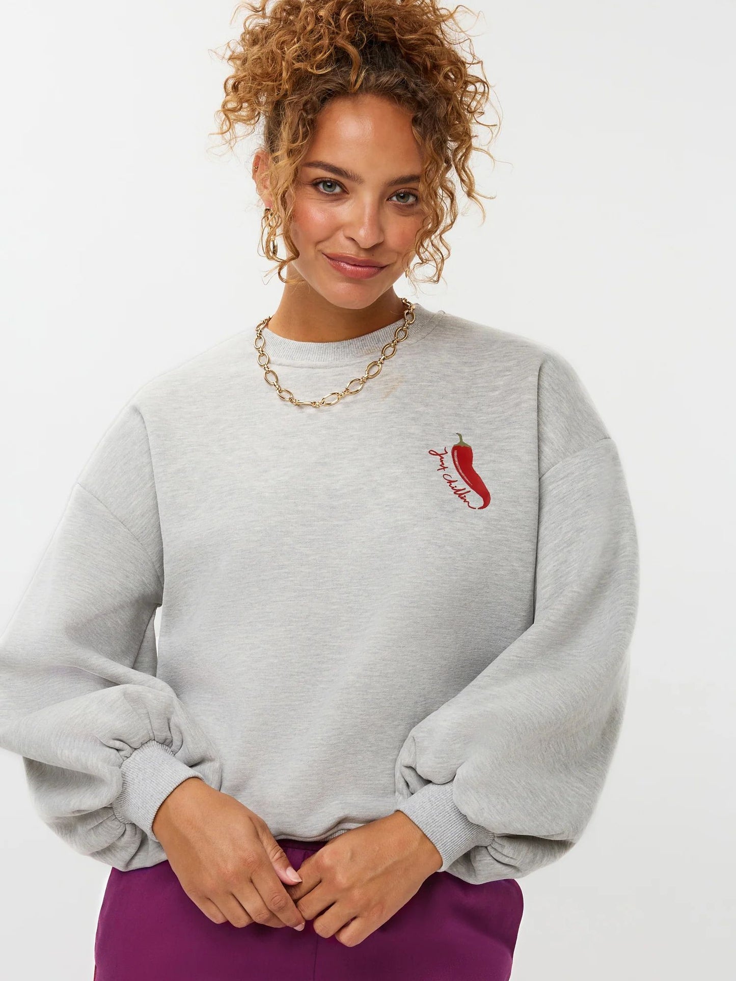 Ydence | Sweater Just Chillin | Grey