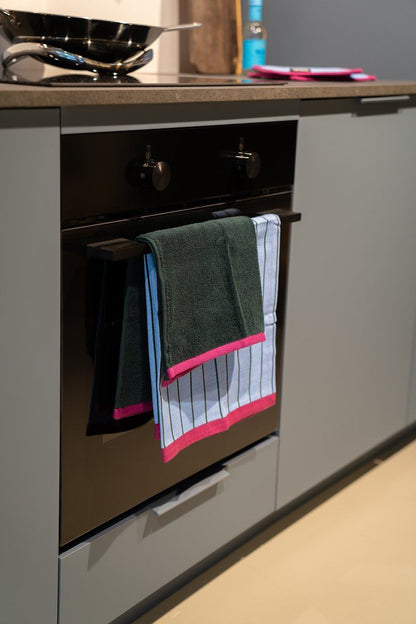 Lifa Home - Theedoek en Handdoek Set - Vivid Blue Green