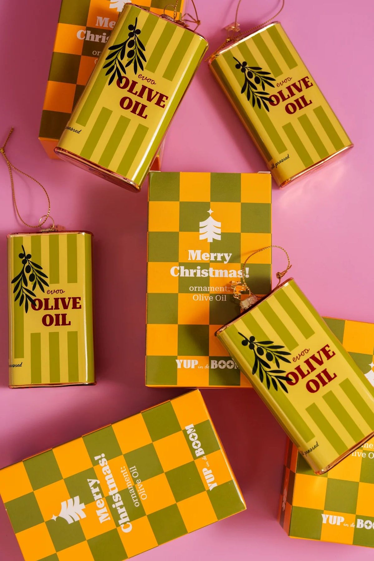 Yup In De Boom - Blik Olijfolie Kerstornament
