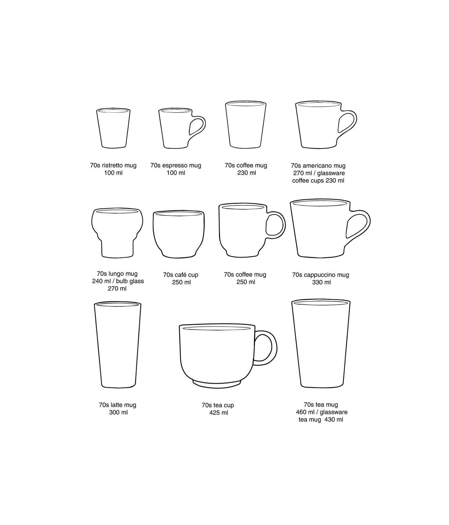 PRE ORDER - HKLIVING - 70s tea cup - Slush