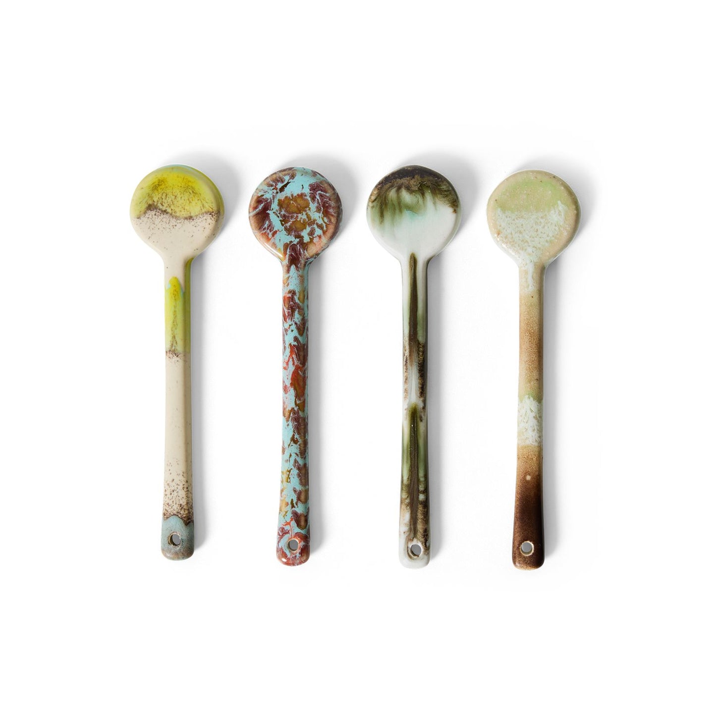 HKLIVING - 70s lepels set van 4 - Blend