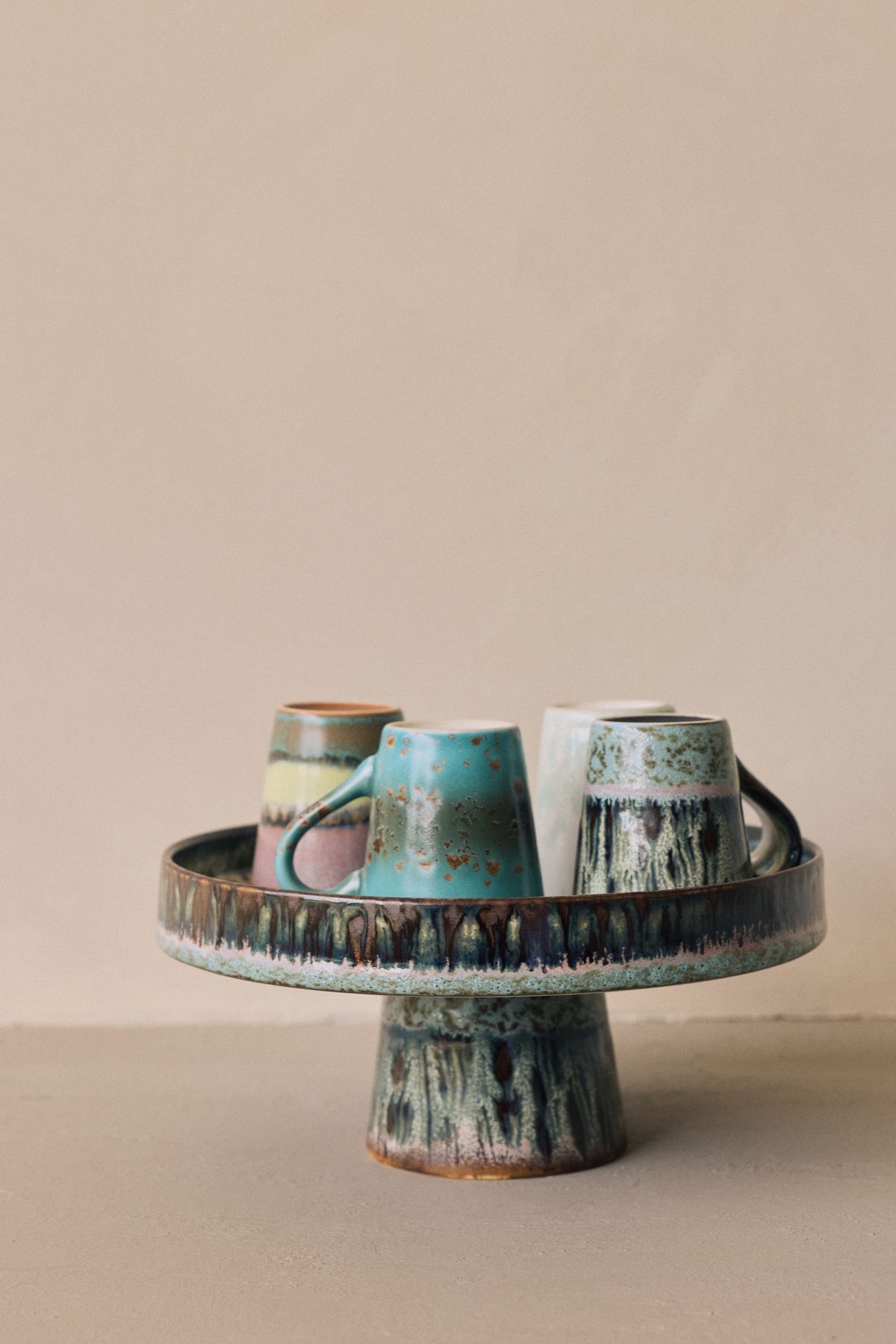 PRE-ORDER - HKLIVING - 70s ceramics: Bowl on base - Birthstone