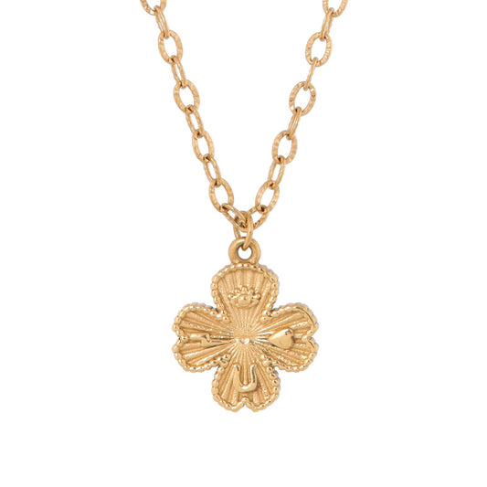 Label Kiki - Wish me luck ketting goud
