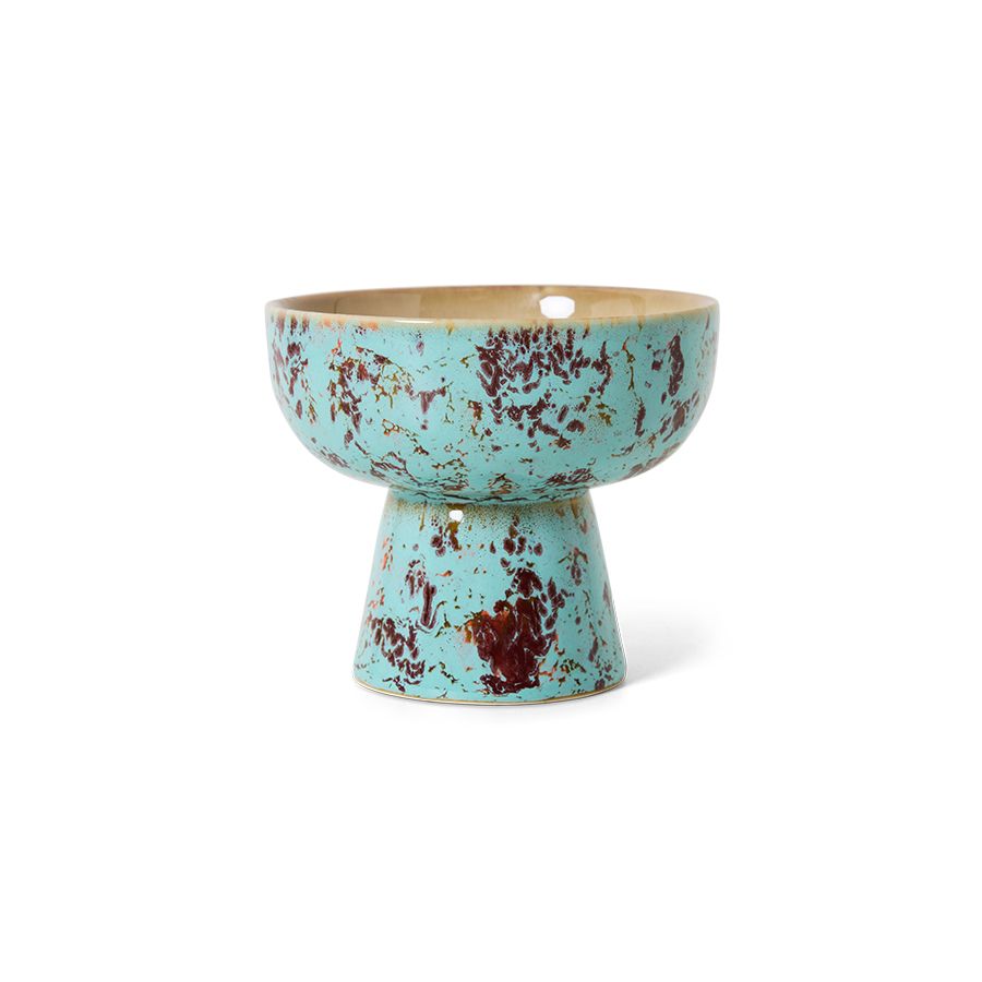PRE ORDER - HKLIVING - 70s Tapas bowl on base - Patina