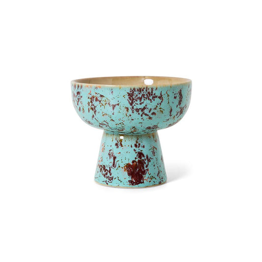 PRE ORDER - HKLIVING - 70s Tapas bowl on base - Patina