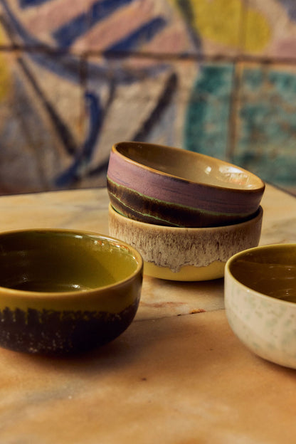 PRE-ORDER - HKLIVING - 70s ceramics: Tapas bowl - Custard