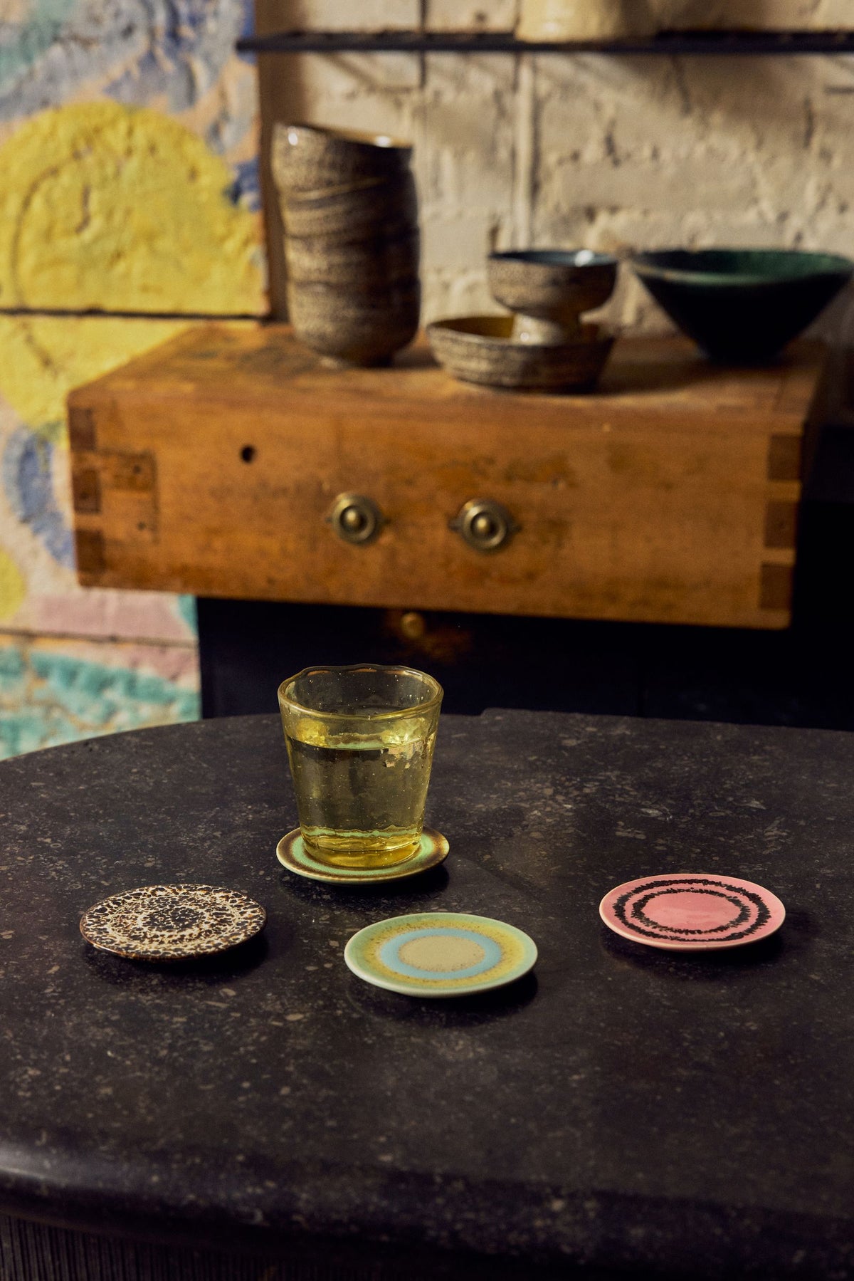 PRE-ORDER - HKLIVING - 70s ceramics: onderzetters set van 4 - Final Touch