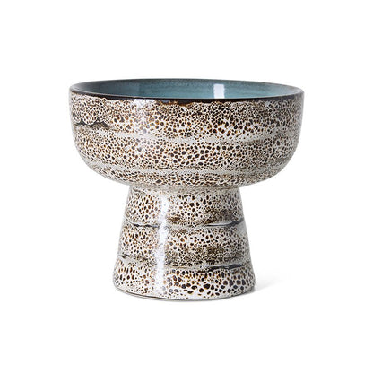 PRE-ORDER - HKLIVING - 70s ceramics: Tapas bowl on base L - Brew