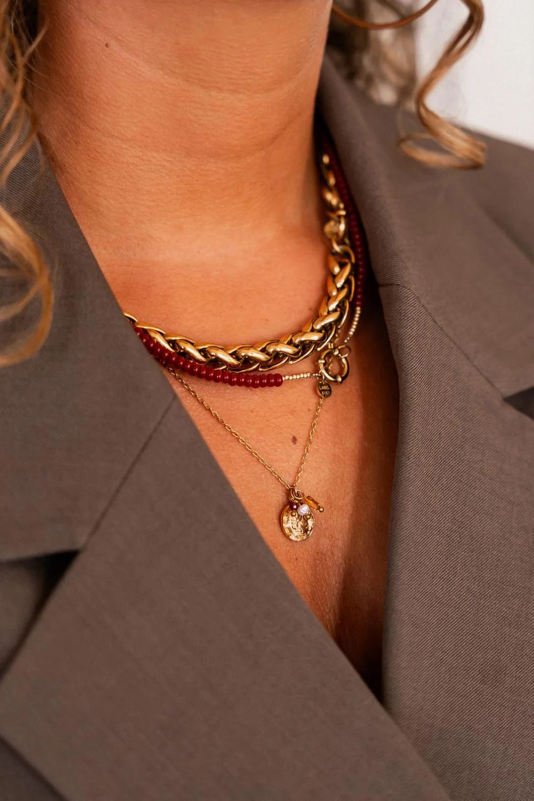 Label Kiki - Necklace Gold - Coin
