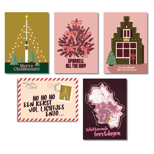 IJsselsteinse Kerstkaarten - set van 5