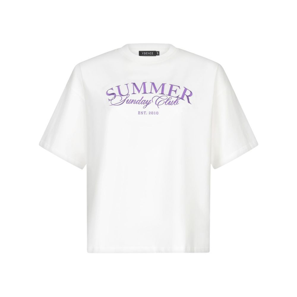 Ydence | T-shirt Summer Sunday club | Lilac