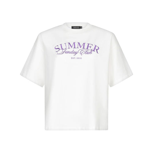 Ydence | T-shirt Summer Sunday club | Lilac