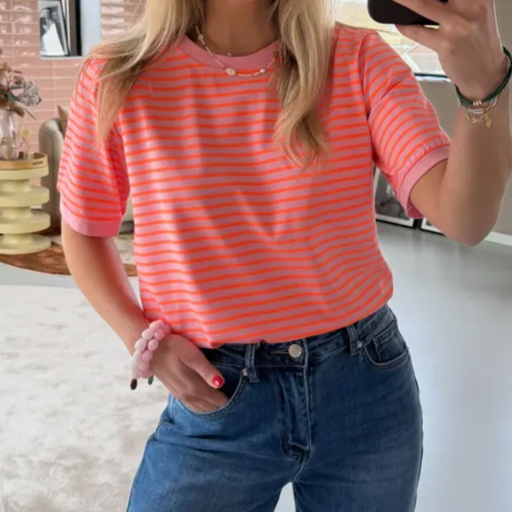 T-shirt Coco - Koraal roze