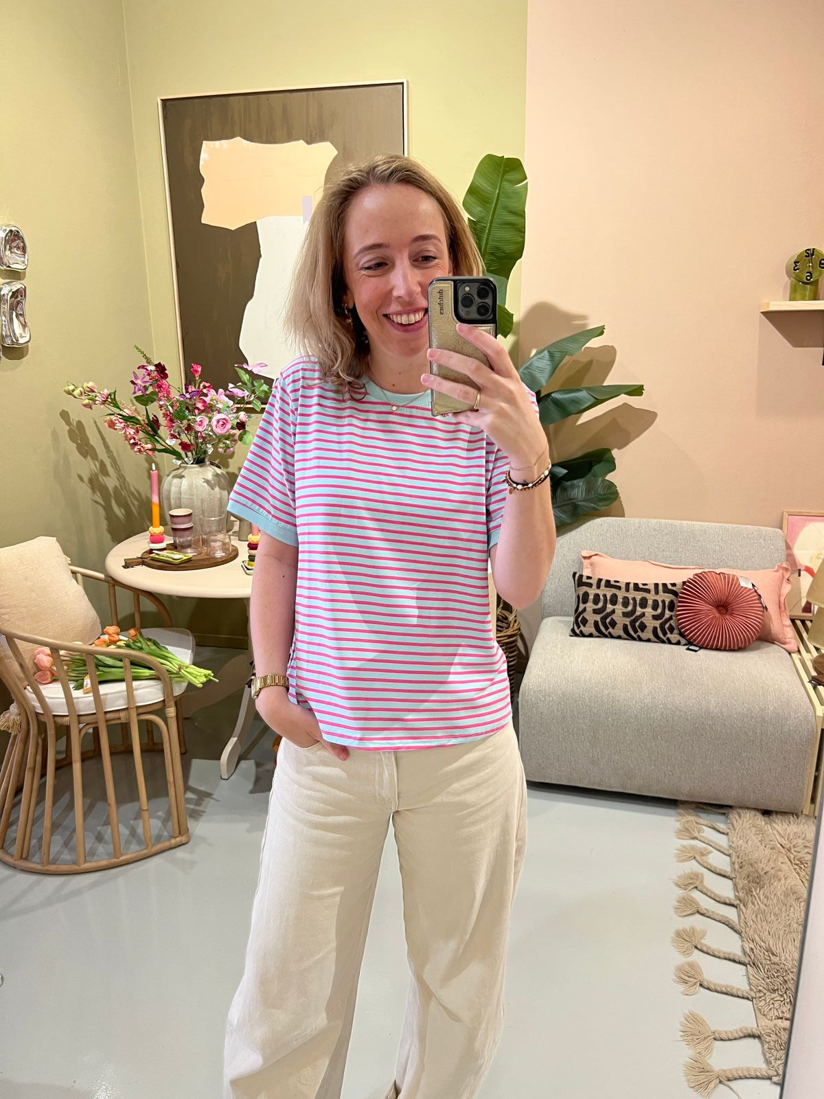 T-shirt Coco - Turquoise Fuchsia