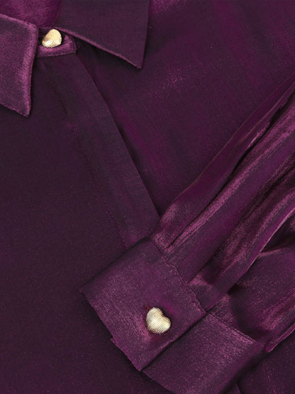 Ydence | Blouse Lindsey | Aubergine