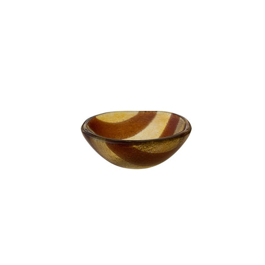 Schaaltje glas XS - Amber/bruin