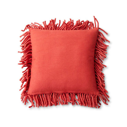 HKLIVING - Rugged woolen cushion - Cherry Red