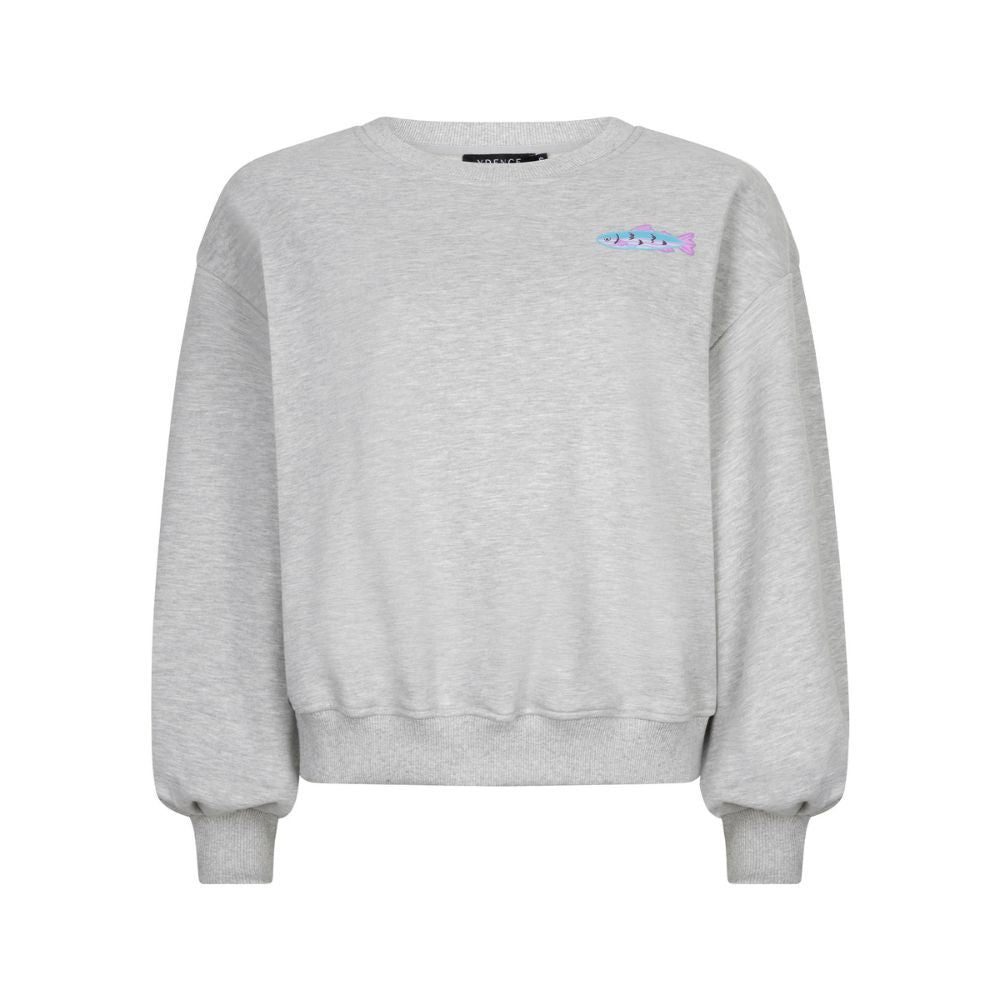 Ydence | Sweater Catch Me | Grey melange