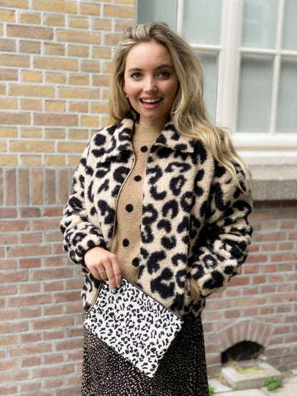 Etui - Leopard Black/White