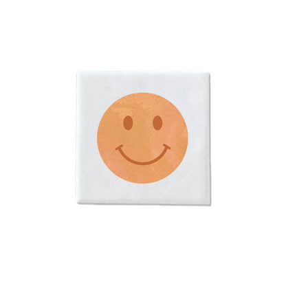 Mini tegeltje Liefs Karlijn - Smiley oranje