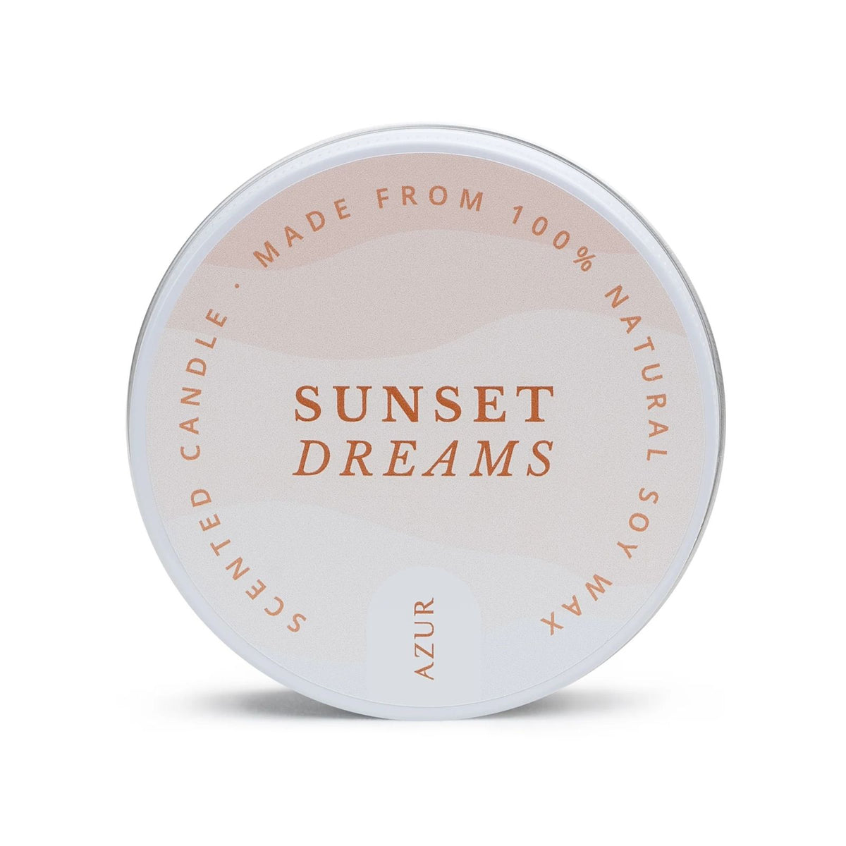 Azur Natural Bodycare - Geurkaars in blik - Sunset Dreams