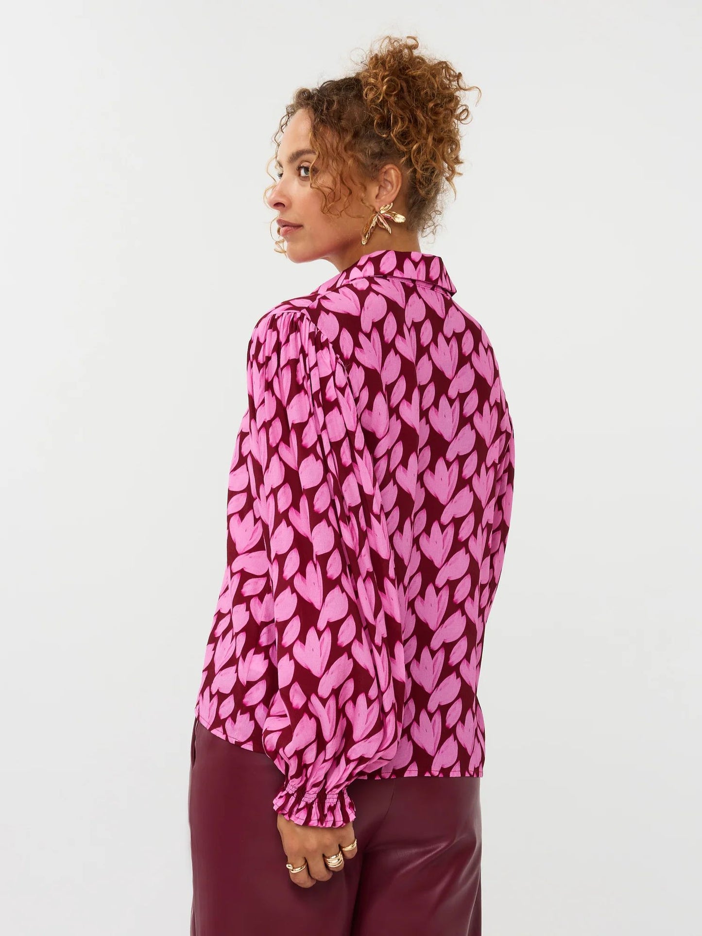 Ydence | Blouse Alyssa | Pink Flower