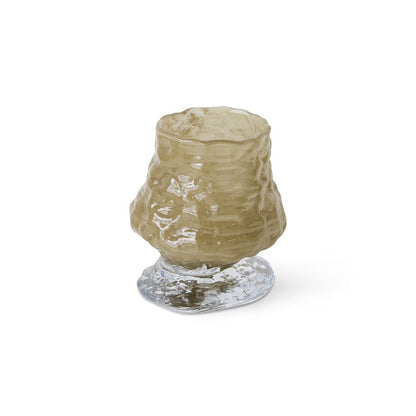 HKLIVING - Brut textured glass vase - Sage