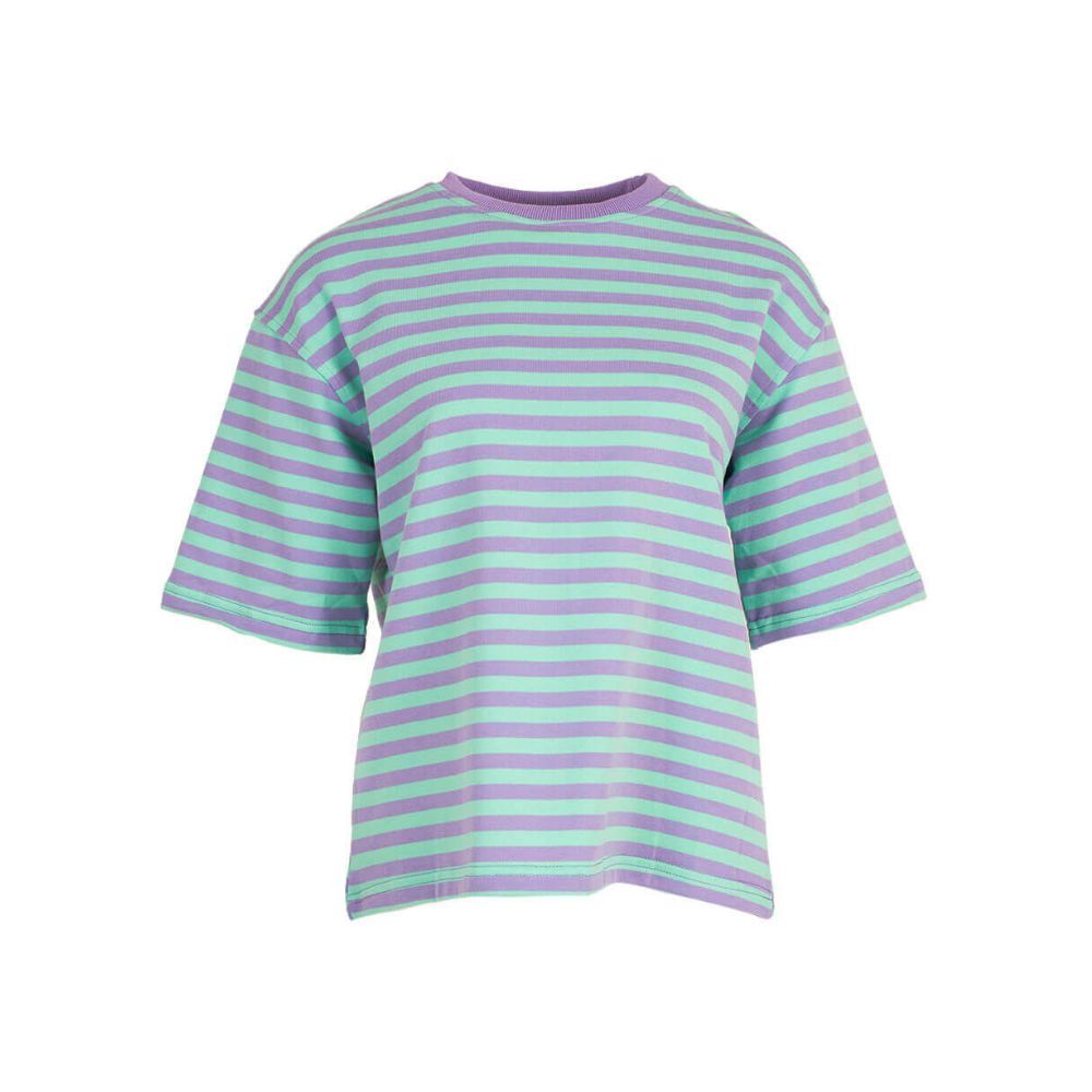 Streep t-shirt - Lila/Blauw