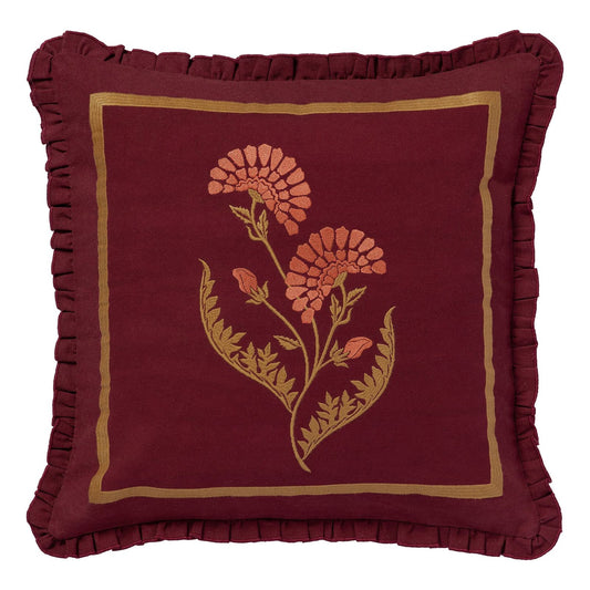 Palais - Sierkussen Carry Bordeaux & Karamel