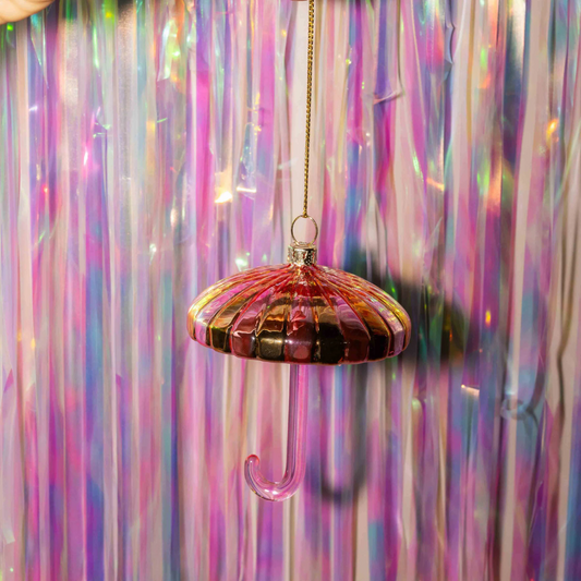 Yup In De Boom - Paraplu Kerstornament Roze