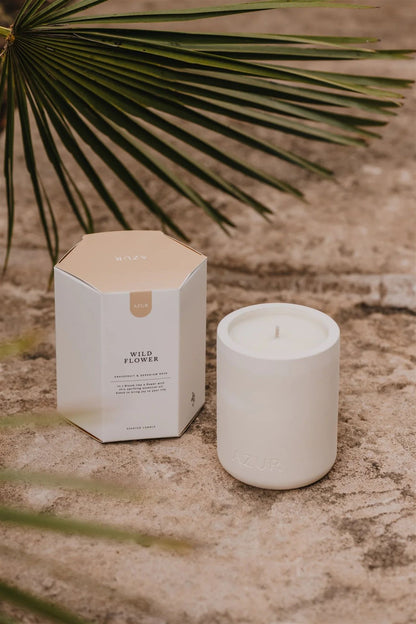 Azur Natural Bodycare - Geurkaars - Wild Flower