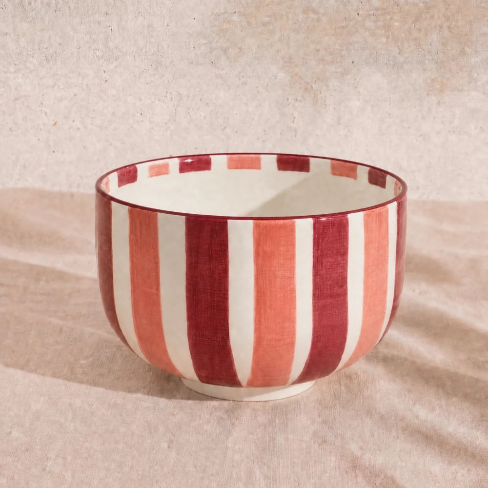 Nine Kitchenware - Bowl Blush/Burgundy Jules