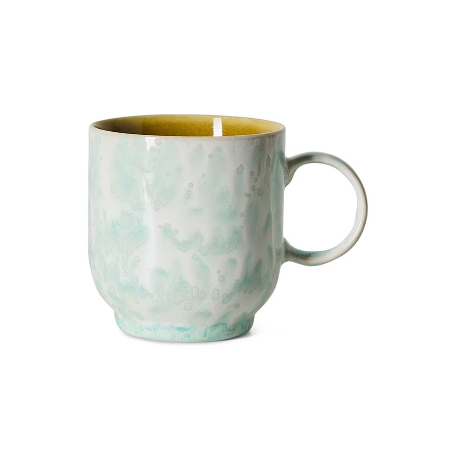 PRE-ORDER - HKLIVING - 70s ceramics: Cafe mug - Lotus
