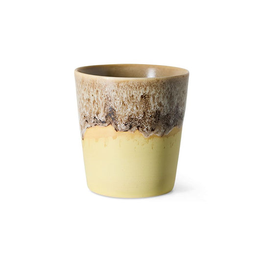 PRE-ORDER - HKLIVING - 70s ceramics: Coffee mug - Custard