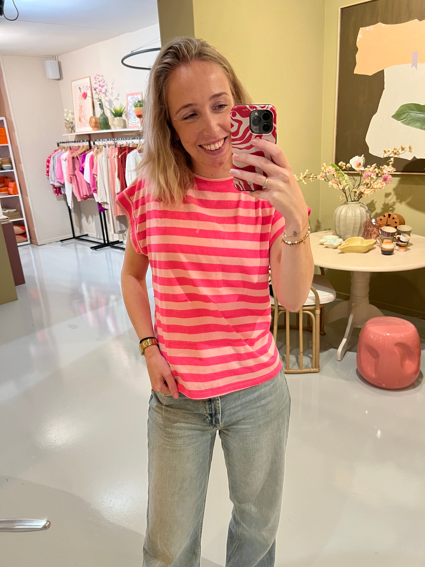 T-shirt - Kate roze streep