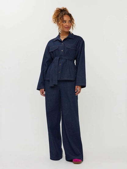 Ydence | Pants Gracie | Dark denim