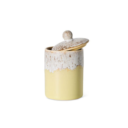 PRE ORDER - HKLIVING - 70s ceramics: Jar - Custard