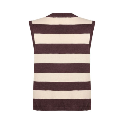 Ydence | Knitted Top Judith | Brown/ecru