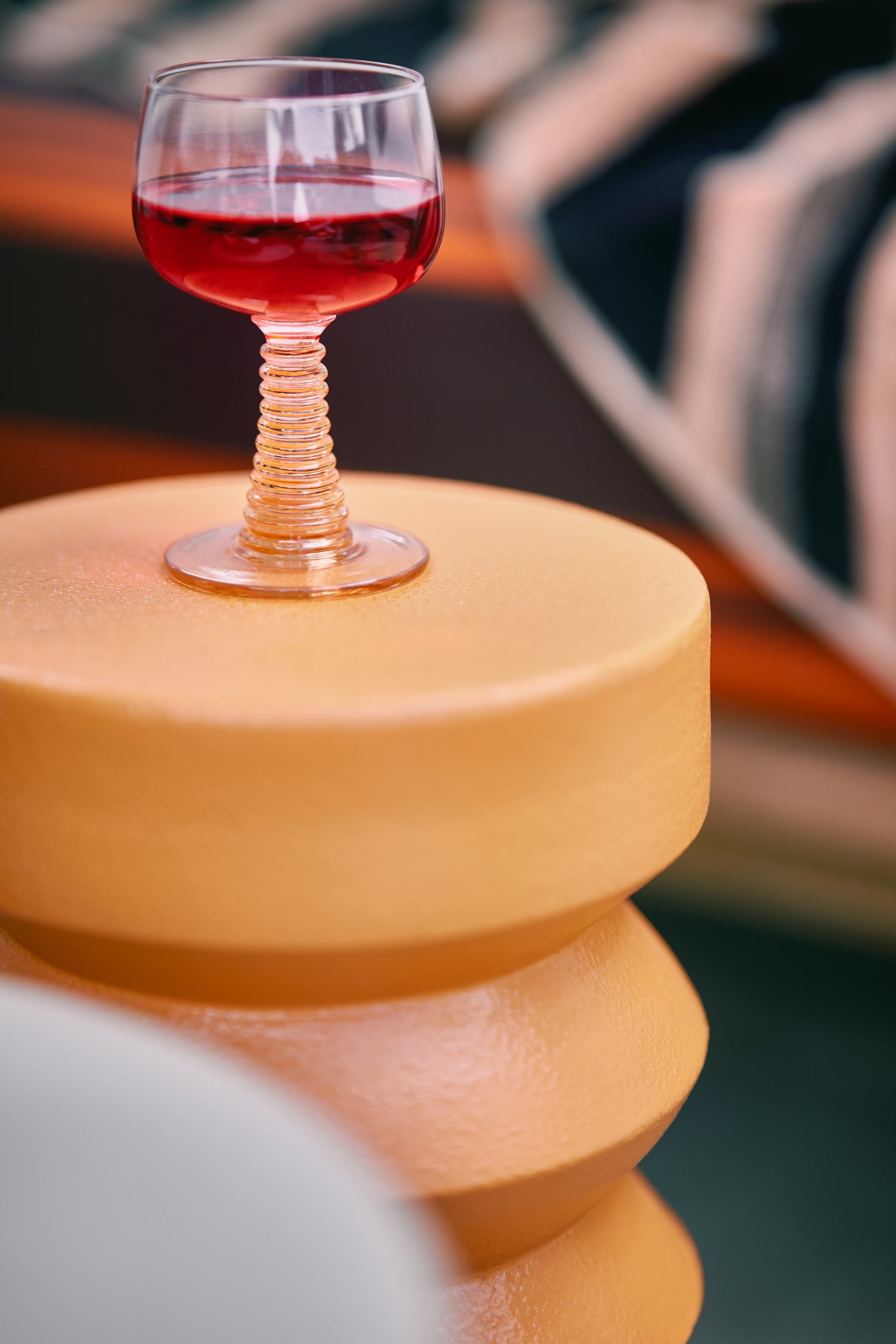 HKLIVING - Swirl wijnglas - Nude