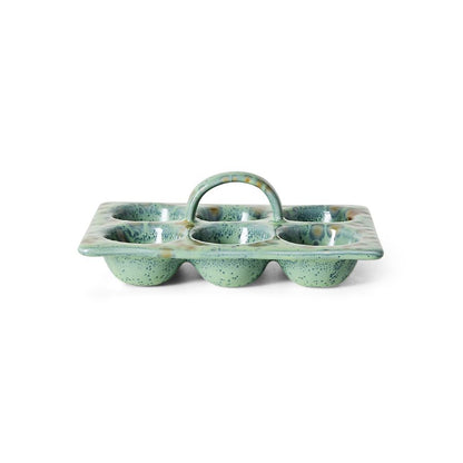 PRE-ORDER - HKLIVING - 70s ceramics: Egg Tray - Minty