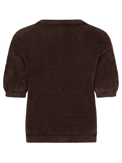 Ydence | Knitted Top Mary | Dark Brown