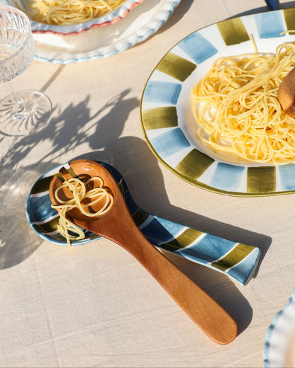 Nine Kitchenware - Spoonrest - Green/Blue Mees