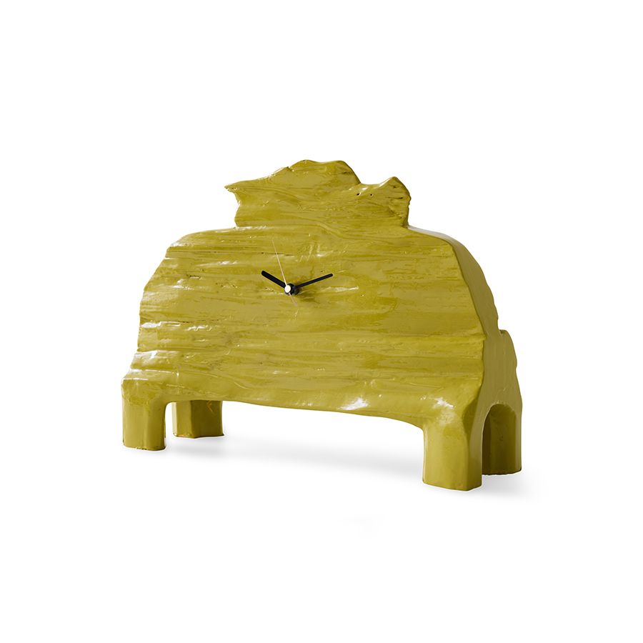 HKLIVING - Teun Zwets Mantle clock - khaki