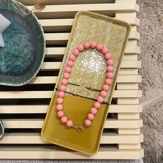 Kralenketting - Zachtroze