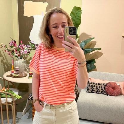T-shirt Coco - Zalm Fuchsia