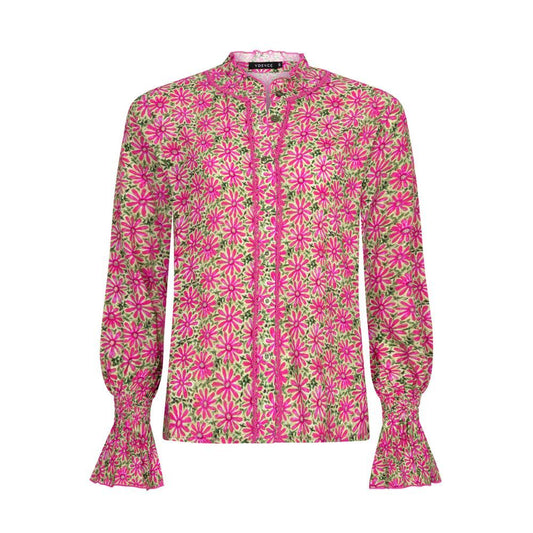Ydence | Blouse Francesca | Pink Flower