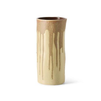 HKLIVING - Long Vase - Melting Brown
