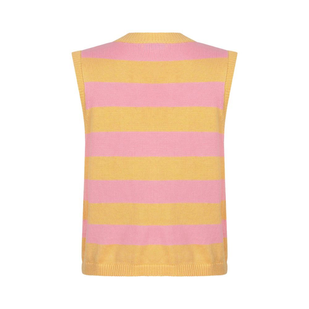 Ydence | Knitted Top Judith | Yellow/pink