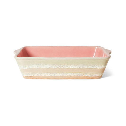 PRE-ORDER - HKLIVING - 70s ceramics: Ovenschaal large - Umber
